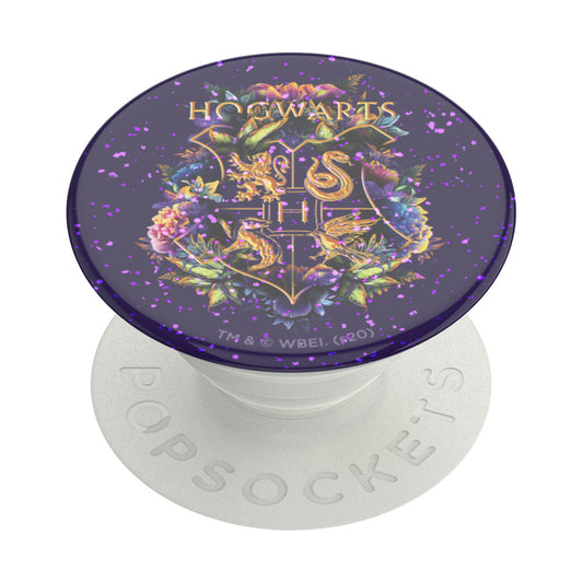 PopSockets - PopGrip - Harry Potter - Hogwarts Floral Glitter