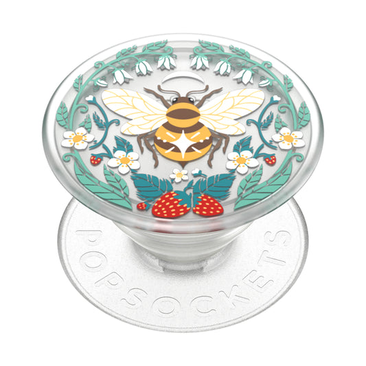 PopSockets - PopGrip - PlantCore Translucent Bee Boho