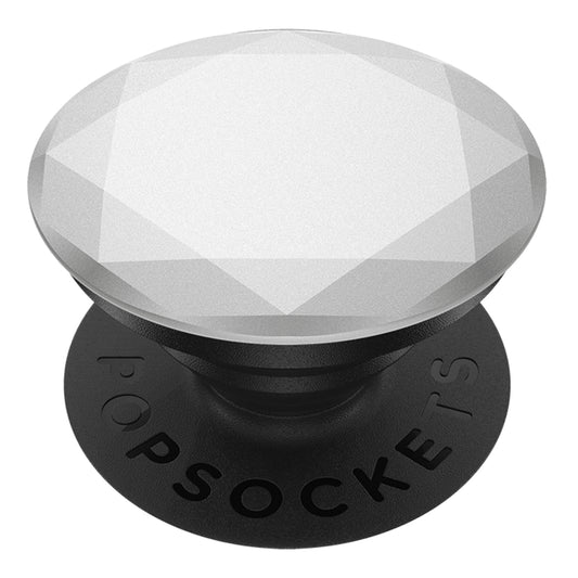 PopSockets - PopGrip - Metallic Diamond Silver